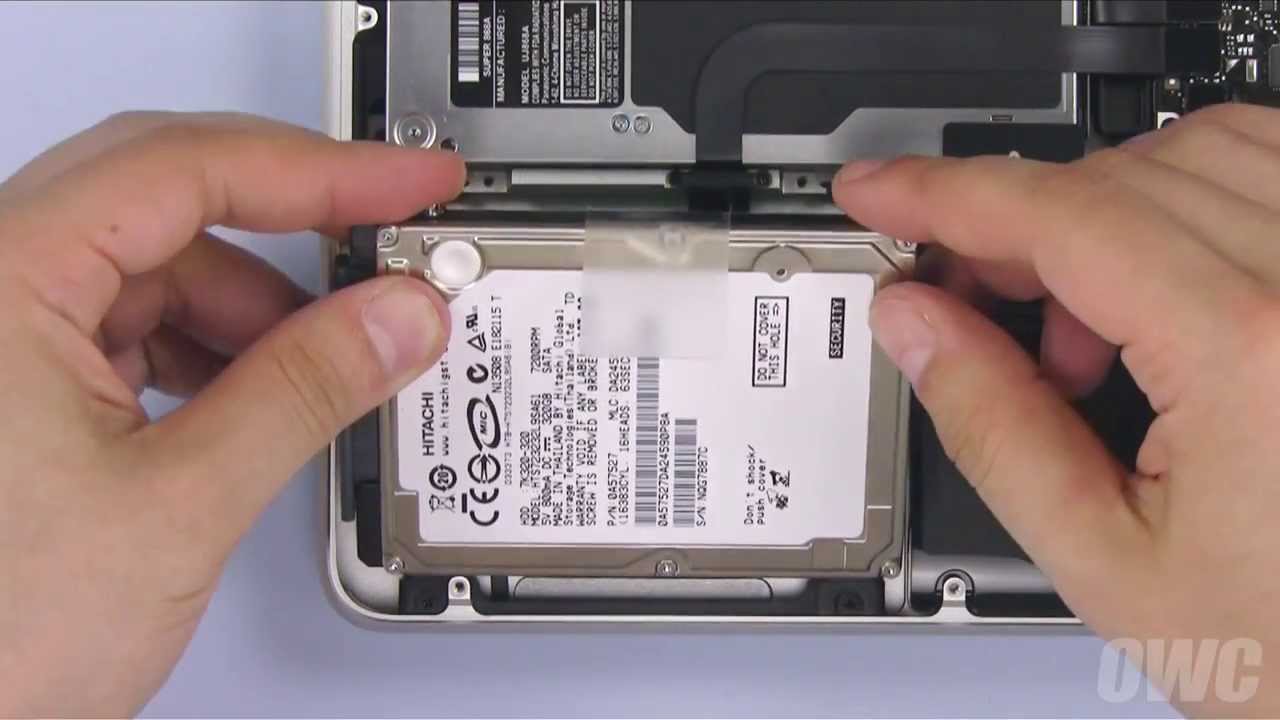 Install new hard drive macbook